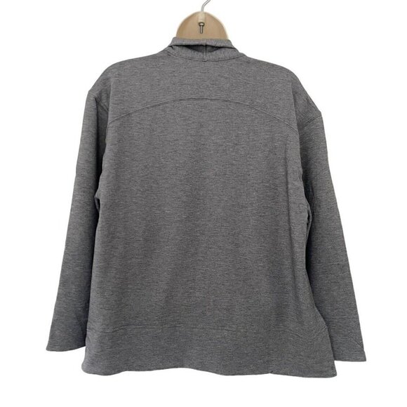 Ministry of Supply Women's Sz S Fusion Terry Cardigan Light Gray NWT - Picture 4 of 8